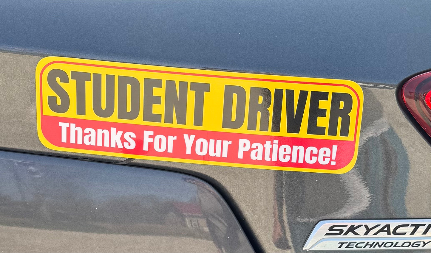 Student Driver “Thanks For Your Patience” Magnets | Combo Pack | Yellow Black & Red