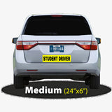 24x6 Student Driver Car Sign Magnet