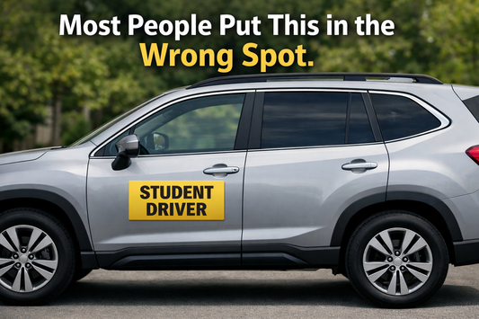 Where to Put Student Driver Magnets for Maximum Visibility -2026 Guide