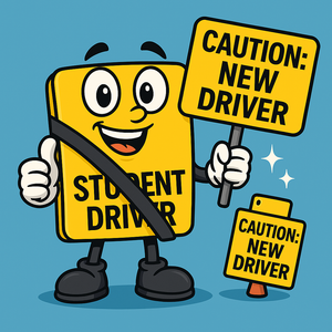 Why Student Driver Magnets Work + Meet Steer Clear Sammie, Our New Safety Mascot  3