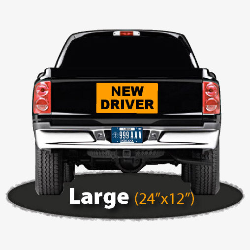 New driver magnetic sign