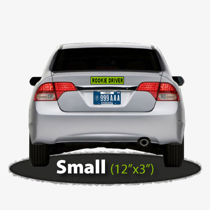 12"x3" Rookie Driver Sticker or Decal