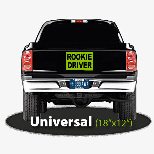 18"x12" Rookie Driver Magnetic Car Sign | Large Rookie Driver Sign