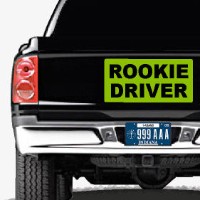 24"x12" Rookie Driver Magnetic Car Sign | Large Rookie Driver Sign