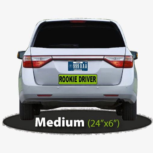 24"x6" Rookie Driver Sticker / Decal