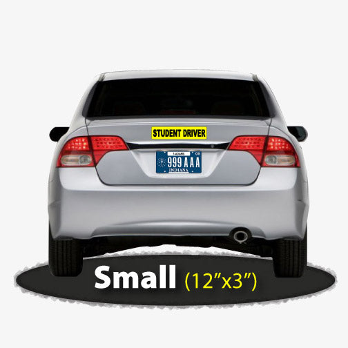 12"x3" Student Driver Bumper Sticker for Driver Training