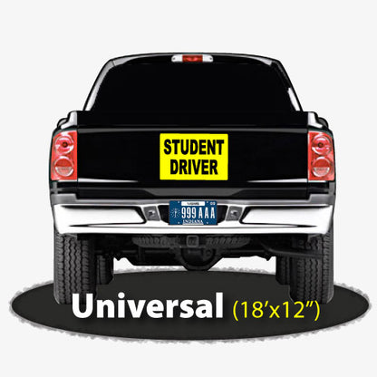 Student Driver Magnetic Sign Universal Size