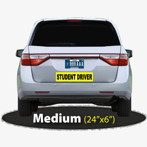 Large Student Driver Sticker 24x6"